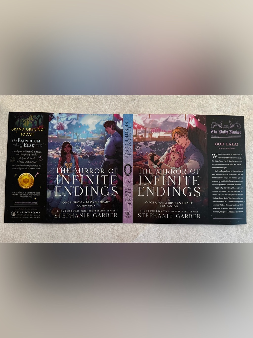 Limited Edition Dust Jacket — The Mirror of Infinite Endings